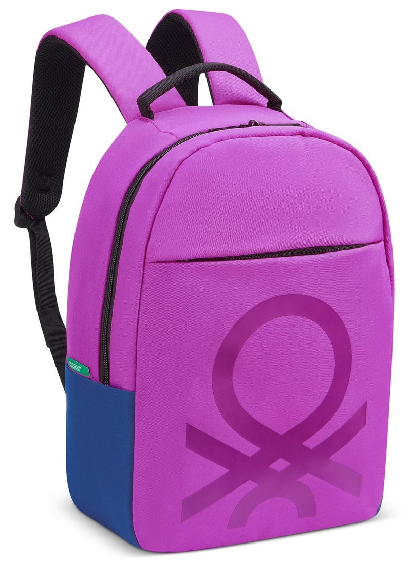 UNITED COLORS OF BENETTON Fabrica Round 15.6'' Unisex Laptop Backpack - Purple - Image 2